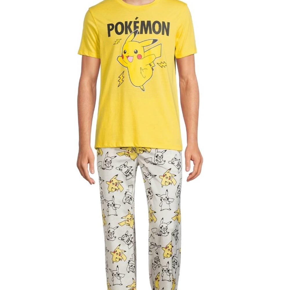 Yellow Pikachu Men’s Pajamas